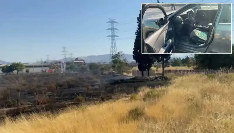 İzmir'de Otluk Alanda Yangın: AVM Otoparkına Sıçradı!