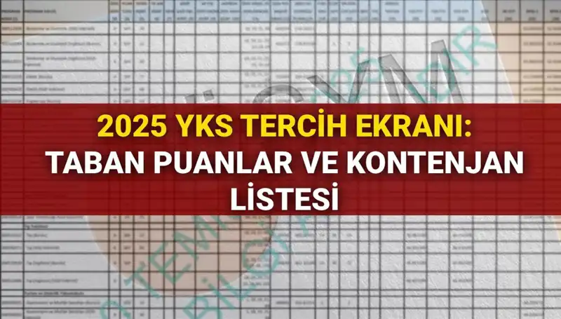 YKS 2025 Tercih Süreci: İşte Tüm Detaylar ve Taban Puanları