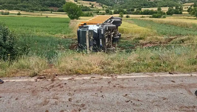 Tokat'ta Kamyon Devrildi, Şoför Hayatını Kaybetti: Detaylar Ortaya Çıktı