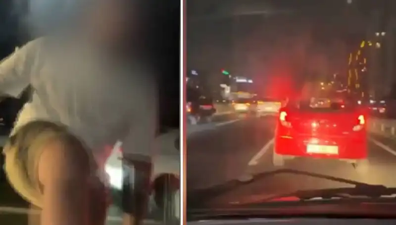 Trafik Magandasının Şok Edici Anları Güvenlik Kamerasında Görüntülendi